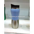 hot sales attractive manufacturer stainless steel inner plastic outer travel mug sublimation